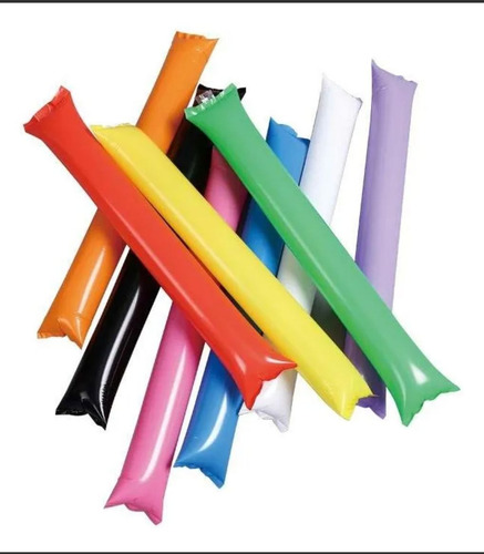 Colores Aplaudidores Inflabes Sin Impresión 30 Pares/60pcs Azul
