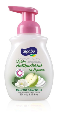 Jabón Líquido Antibacterial Espumoso Manzana 250ml Algabo
