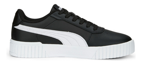 Tenis Mujer B/n Plateado Puma Carina 2.0