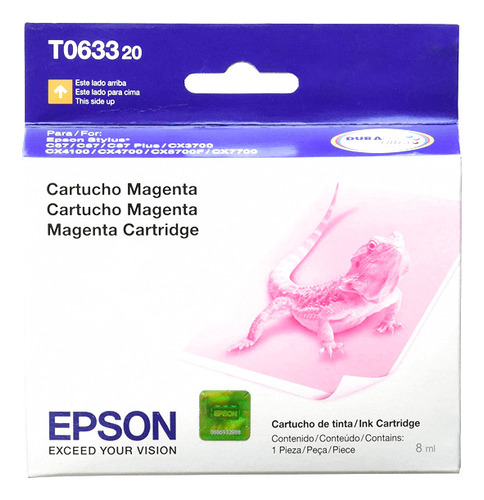 Cartucho De Tinta Epson Original Magenta 633