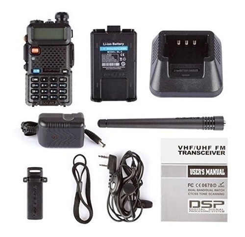 Imagen 6 de 7 de Radio Baofeng Uv-5r Dual Banda Fm Vhf Taxis Motorola