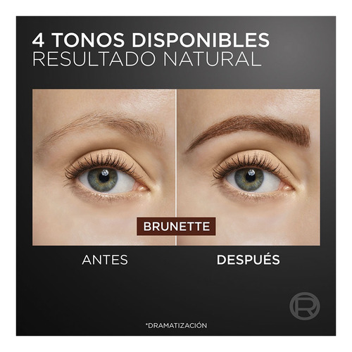 Lapiz De Cejas Efecto 3d Infallible Faux Brow L'oréal Paris Brunette
