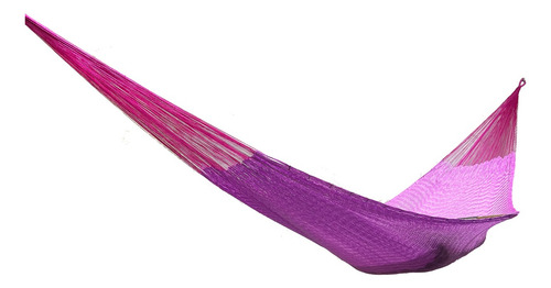 Imagen 3 de 7 de Hamaca Artesanal Maya De Nylon Alta Calidad Rosa