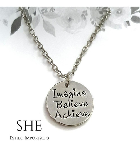 Imagen 1 de 1 de Collar Imagine Believe Achieve