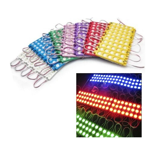 Modulos Led Luces 110v Verde Rojo Azul Amarillo/20 Unidades 