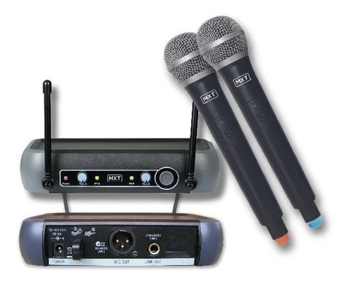 Microfones MXT UHF-202 dinâmico dinâmicos preto