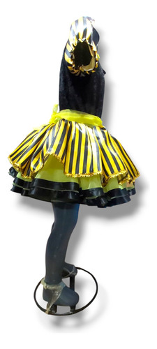 Difraz De Abeja, Vestido De Abeja Abejita Amarillo Negro 8