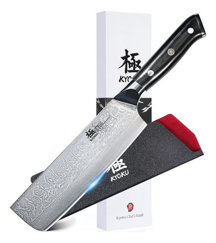 Kyoku Daimyo Series - Cuchillo Japones De Hoja De Damasco, M