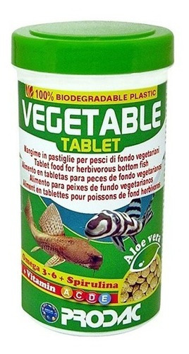 Imagen 1 de 1 de Prodac Vegetable Peces Hervivoros De Fondo 60g Vieja De Agua