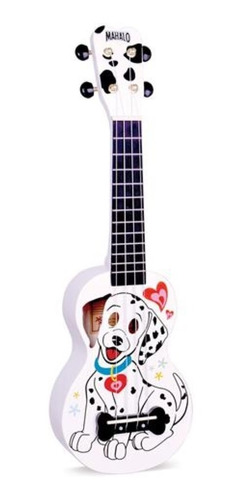 Ukelele Soprano Mahalo Dálmata Caoba Aquila Funda Infantil