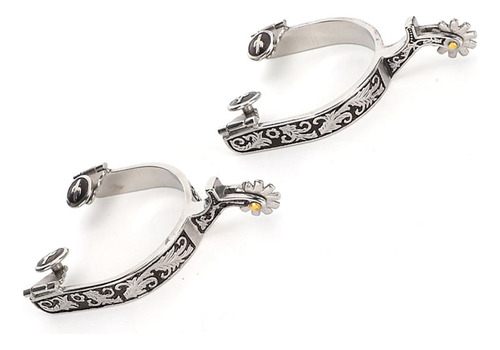Espuelas De Caballo De Patrón Exquisito De 3 35x3 15