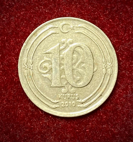 Moneda 10 Kurus Turquia 2010 Km 1241