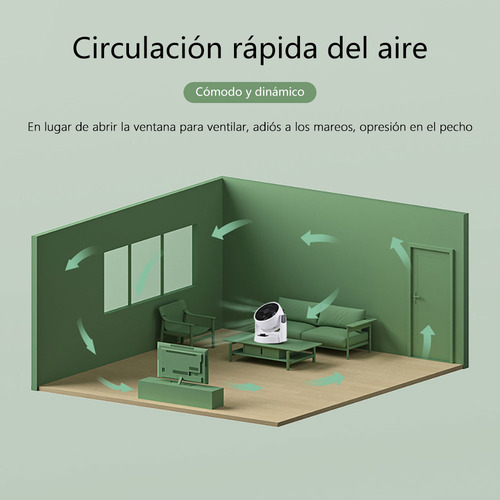 Ventilador De Piso Escritorio De Mesa CM-TOP Portatil 3 Velocidades Circulador Potente Para Oficina Casa Hoga