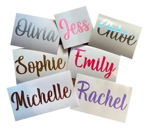 comprar Stickers De Nombres Personalizados Para Vasos, Termos, Tazas