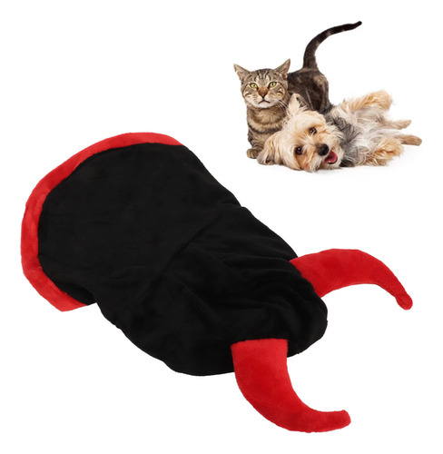Disfraz De Gato Pet Devil Cloak Para Halloween A La Moda