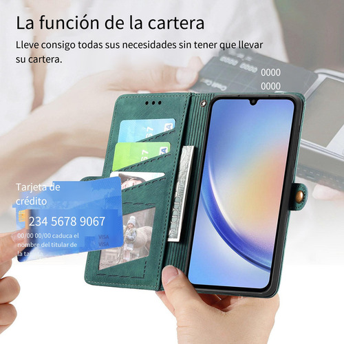 Funda Para Samsung Galaxy A05/a05s/a12 5g, Pulsera De Piel Con Cremallera, A Prueba De Golpes, Funda Protectora
