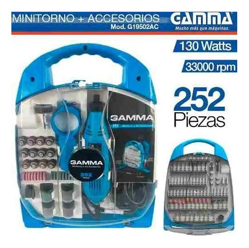 Mini Torno Gamma 130w 252 Accesorios Minitorno G19502ac