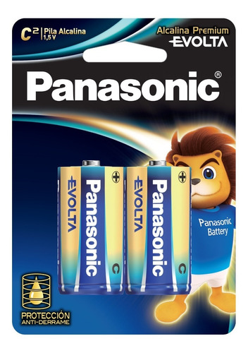 Pilas Mediana Tipo C Alcalinas Panasonic Pack X 12 Unidades