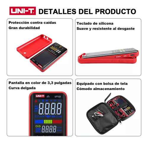 Multímetro Digital Profesional Recargable Ncv 600v Uni-t