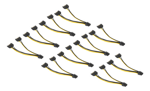 Cable Sata A Usb De 10 Piezas, Tarjeta Gráfica Dual De 15 Pi