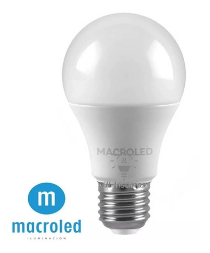 Imagen 2 de 2 de Pack 10 Lampara Led 7w 220v E27 A60 Luz Fria
