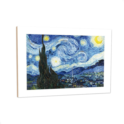 Cuadro Van Gogh La Noche Estrellada Vincent Bastidor 33x48cm