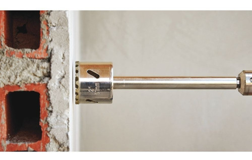 Serra Copo Diamantada 60mm Com Haste - Pisos Parede Concreto