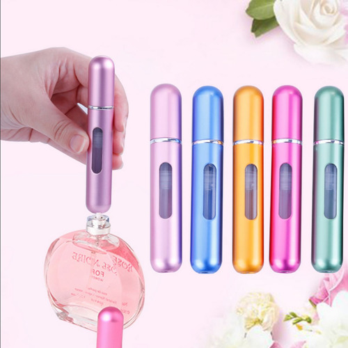 2 Porta Perfume Feminino Grande 8ml Recarregável Spray Bolsa