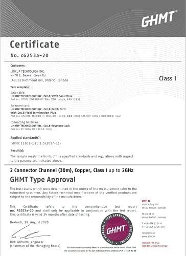 Linkup - [cable De Conexión Ethernet Cat8 Certificado Por Gh
