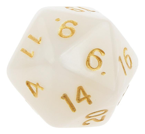 20pcs D20 Dados Poliédricos De 2 Colores Para Enseñanza De
