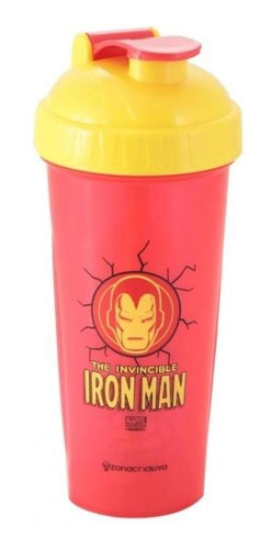 Shaker Fitness 600ml Homem De Ferro Geek