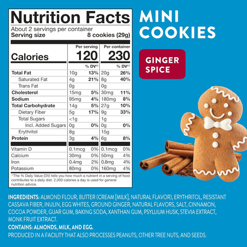 Highkey Galletas De Especias De Jengibre Sin Gluten - Keto S