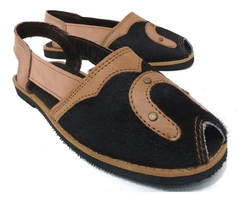 Alpargata De Cuero Cromillo Alta Calidad Modelo Herradura