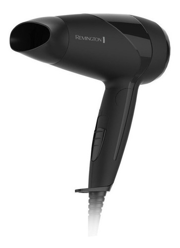 Imagen 2 de 3 de Secador de pelo Remington On The Go D1500 negro 120V/240V