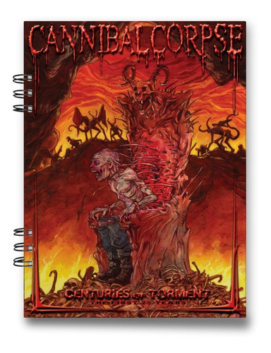 Imagen 9 de 10 de Cuaderno Cannibal Corpse 15x20 Cms Media Carta 100 Hojas