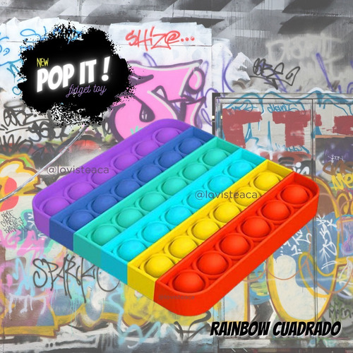 Pop It Fidget Toy Rainbow
