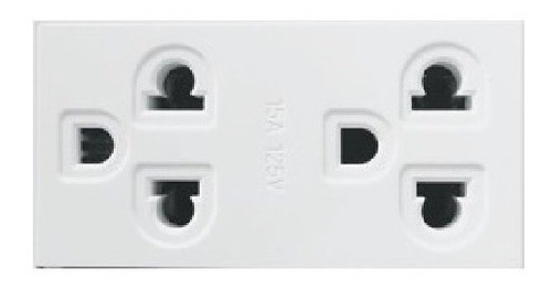 Contacto Duplex Modulo Universal Color Blanco 125v 15a Igoto