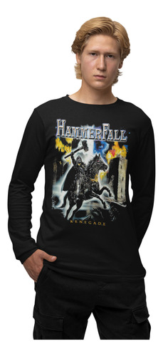 Camiseta Manga Larga Heavy Power Metal Hammerfall  C7