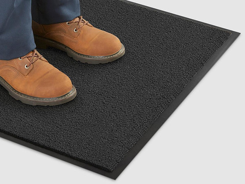 Tapete Tipo Alfombra De Alta Calidad - 91cmx4.9m, Negro