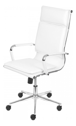 Cadeira Para Escritório Office Soft Alta Branco - Or