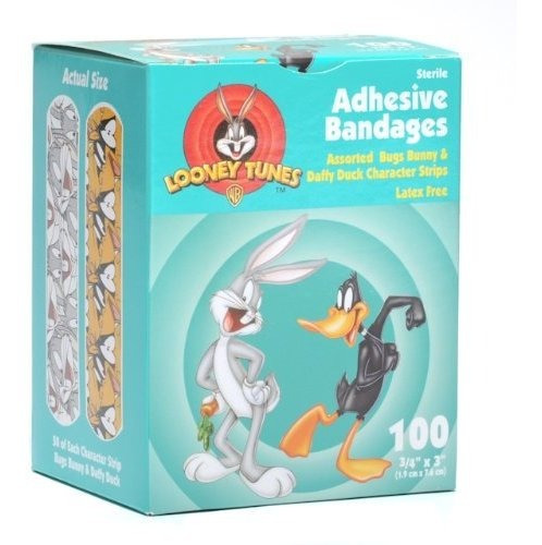 Vendas Adhesivas Looney Tunes, Bugs Bunny Y Daffy Duck. 3-4 