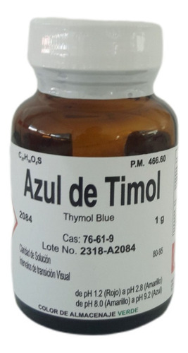 Azul De Timol De 1 G Fagalab Colorante 