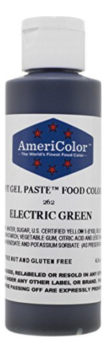 Pasta De Gel Suave Americolor 4.5 Oz. - Verde Eléctrico