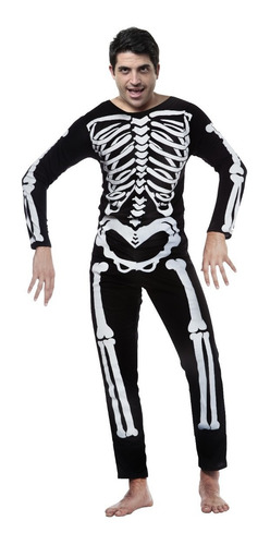 Imagen 1 de 1 de Disfraz Scary Esqueleto Hombre Halloween Disfraz Fiesta