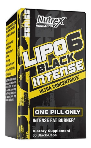 Nutrex Lipo 6 Black Uc Intense 60 Caps Termogenico