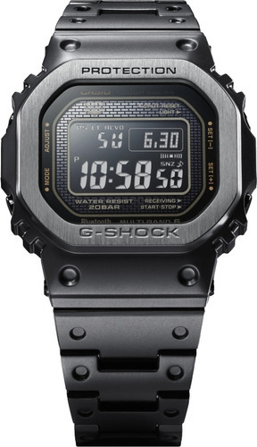 Reloj Casio G-shock Tough Solar Original Para Caballero Ew Color de la correa Negro mate Color del bisel Gris claro Color del fondo Negro