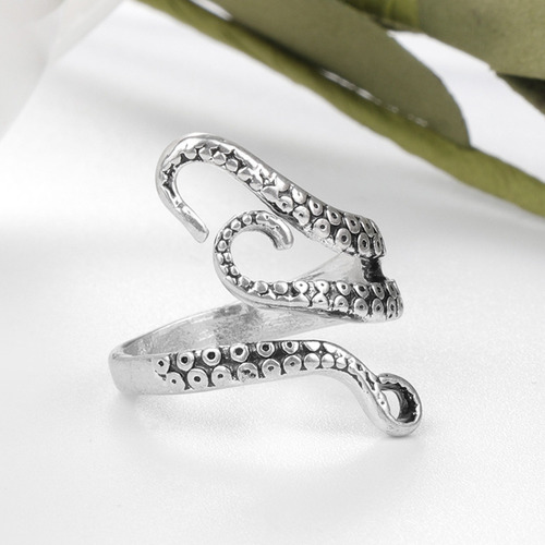 Anillos Góticos Con Forma De Pulpo Dividido En Forma De Pulp