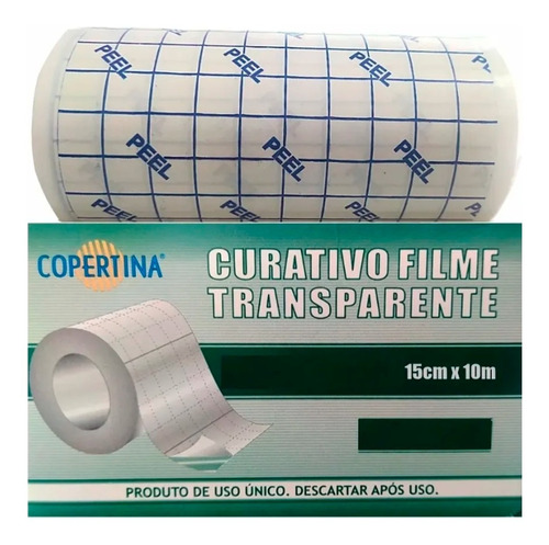 Curativo Filme Transparente Copertina Rolo 15cm X 10 Metros