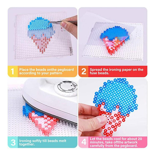 Tablero De 5mm, Rompecabezas, Cuentas, Cuadrado