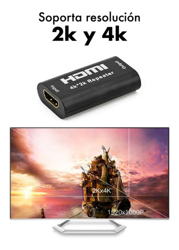 Imagen 2 de 4 de Extensor Alargue Hdmi Directo 40 Metros 4k 2k